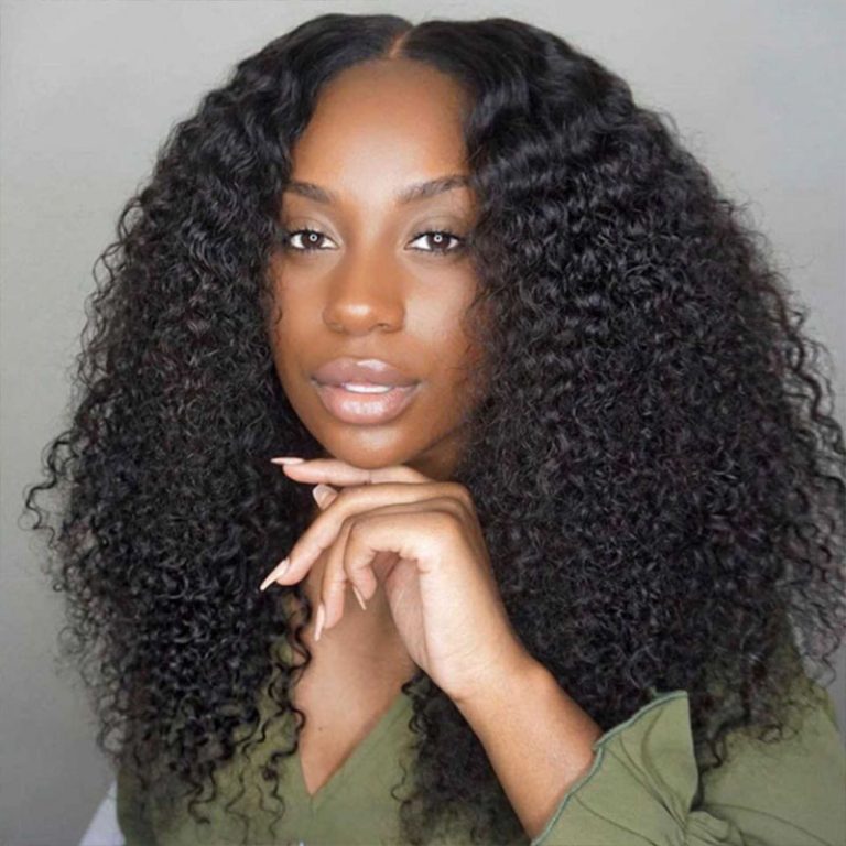 V Part Wig Curly Human Hair Wig 180% Density | Recool Hair