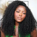 kinky curly v part wig 1
