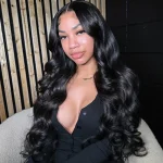 body wave glueless human hair wig