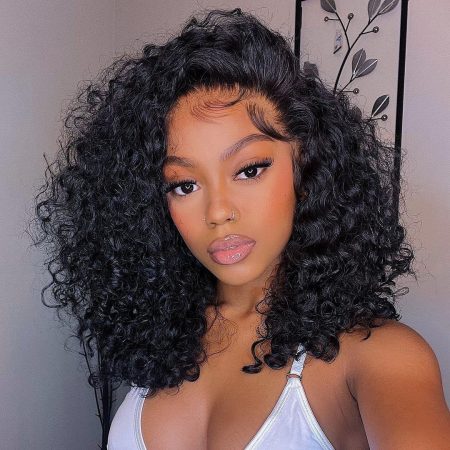 Glueless Wig Short Deep Curly HD Lace Wig | Recool Hair