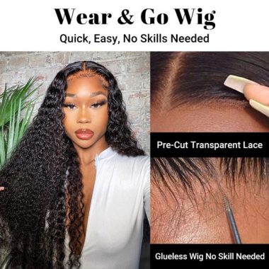 Curly Hair Glueless Wig 5x5 13x4 Clear Lace | Recool Hair