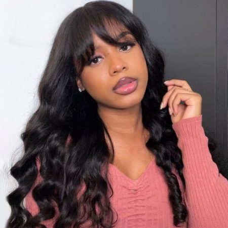 Body Wave Wig with Bangs Glueless Curtain Bang | Recool