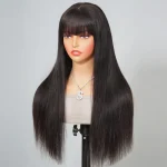 straight hair wig with bang