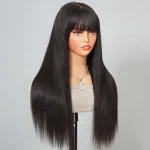 straight hair wig with bang