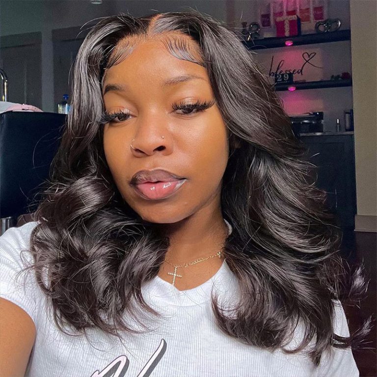 Glueless Loose Body Wave Short Human Hair Wig | Recool Hair