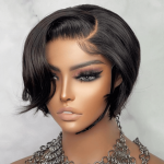 pixie cut straight hair bob wig