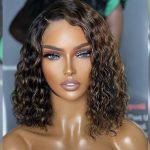 highlight water wave bob wig