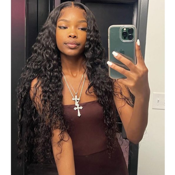 water wave long inches wig