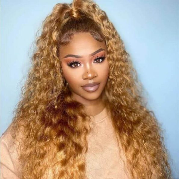 #27 Honey Blonde Water Wave Wig