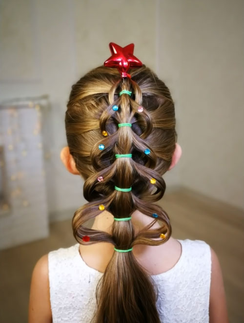 Christmas-evergreen-hairstyle