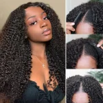 v part curly wig