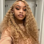 honey blonde human hair water wave wig (8)