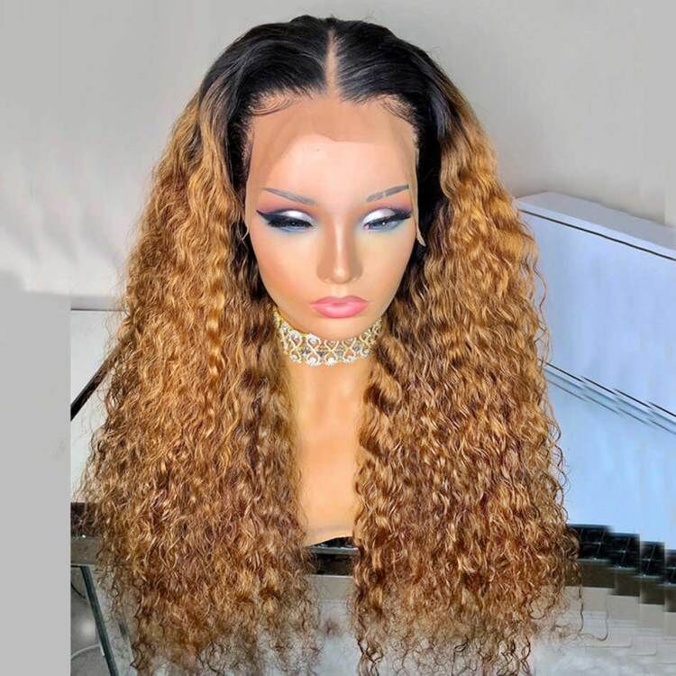 ombre 1b-27 curly wig