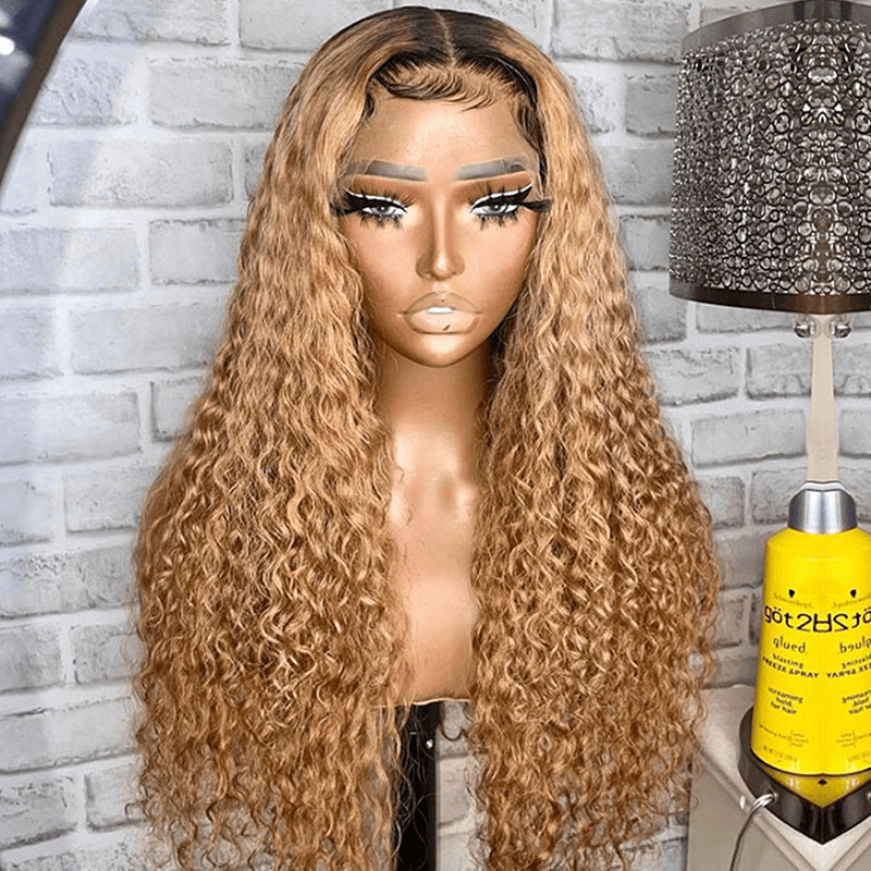 ombre water wave lace wig
