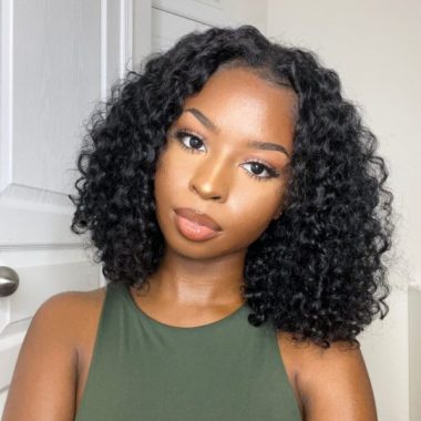 V Part Short Deep Wave Bob Wig | Recool Hair