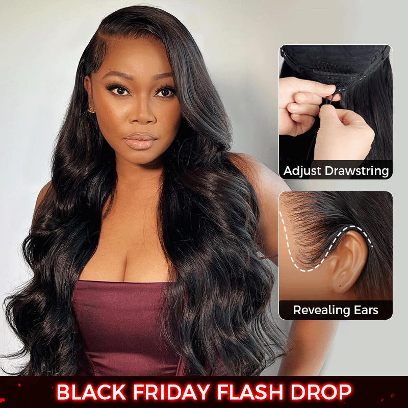 2 Wig $228 | Loose Body Wave 6x5 13x6 HD Lace Drawstring Pull Go Glueless Human Hair Wig