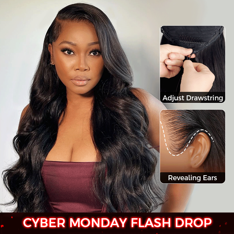 2 Wig $228 | Loose Body Wave 6x5 13x6 HD Lace Drawstring Pull Go Glueless Human Hair Wig