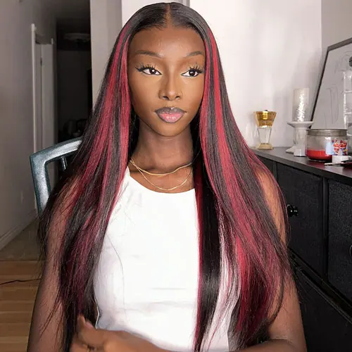 burgundy-highlight-wig-straight-hair