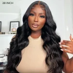 loose body wave human hair glueless wig (3)