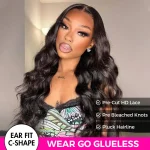 loose body wave human hair glueless wig (3)