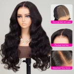 Body wave human hair glueless wig 12 (2)