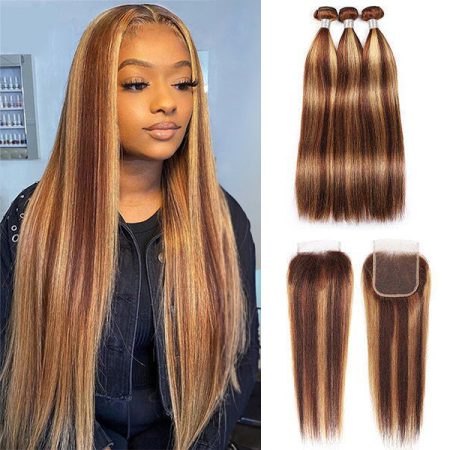 highlight 4-27 straight bundles with closure