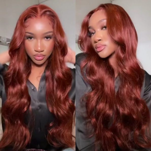 reddish brown wig