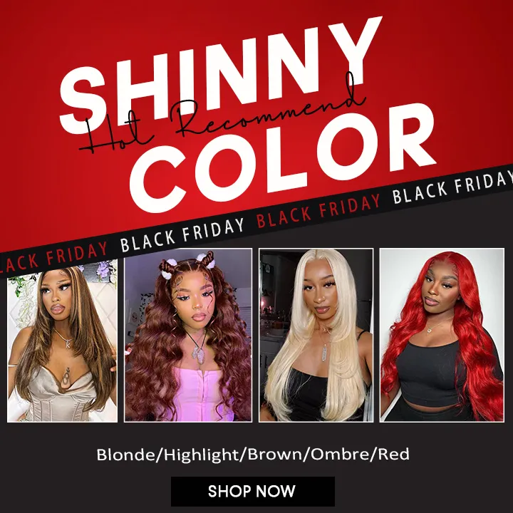 shiny colored human hair wig sale
