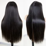 straight human hair glueless wig 3
