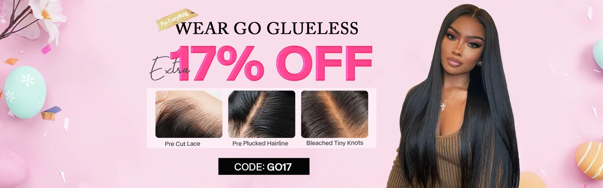 recool hair easter day wear go glueles