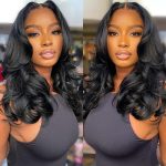 curtain bangs body wave glueless human hair wig (2)