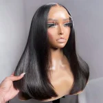 double drawn straight hair blunt cut wig (3)