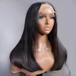 double drawn straight hair blunt cut wig (3)