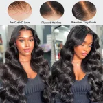 body wave glueless human hair wig