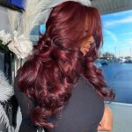 Brown color loose layer lace wig (2)