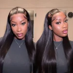 straight hair braid glueless wig