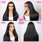 straight hair braid glueless wig