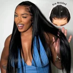 straight hair braid glueless wig