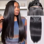 straight clip in hair extension video (2)