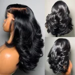 Layer cut style loose body wave wig 8