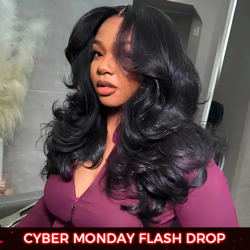 Wear Go Glueless Butterfly Layered Cut Style Loose Body Wave 6x5 13x4 HD Lace Wig Pre Everything