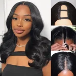 mid length loose body wave u part wig (2)