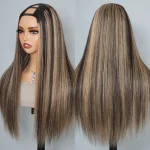 u part wig balayage highlight wig (2)