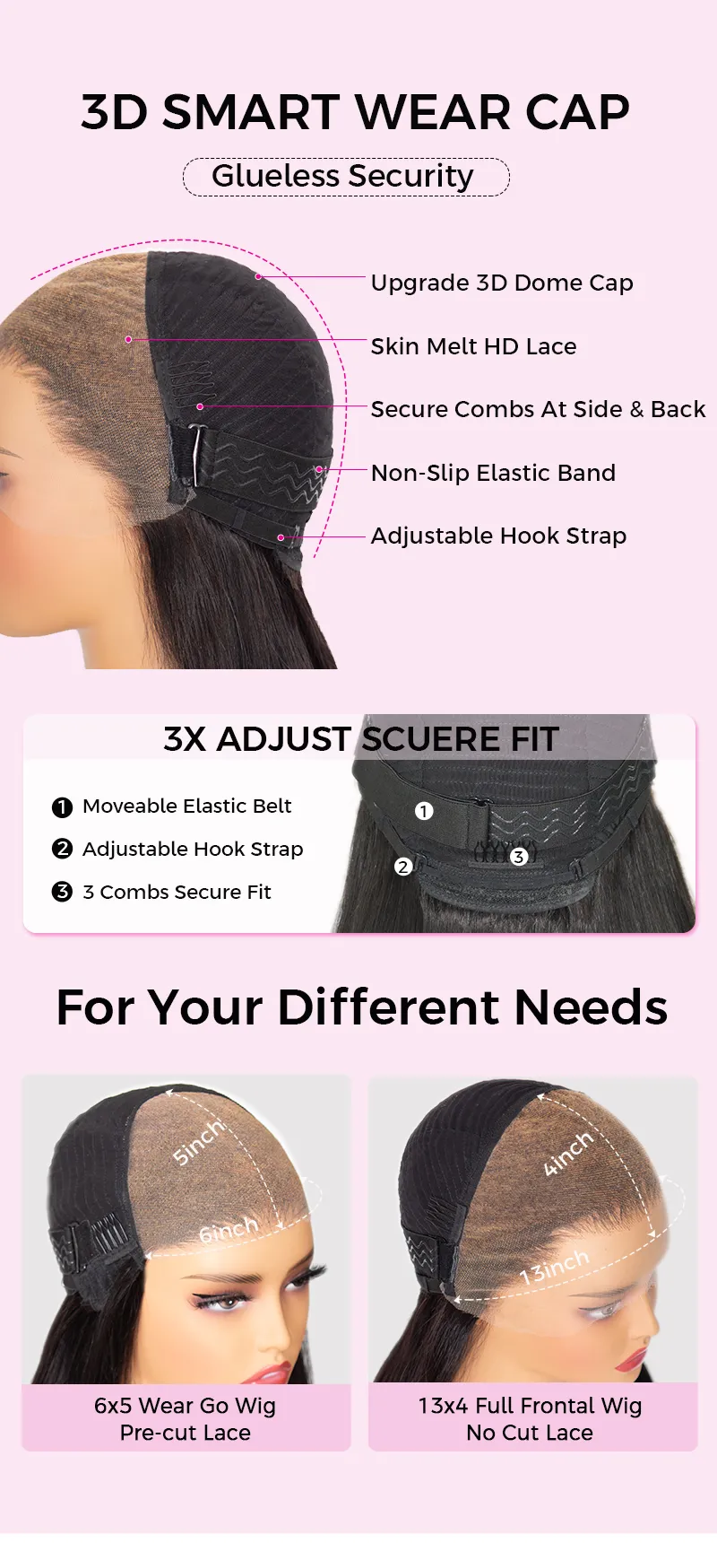 Glueless-wig-description