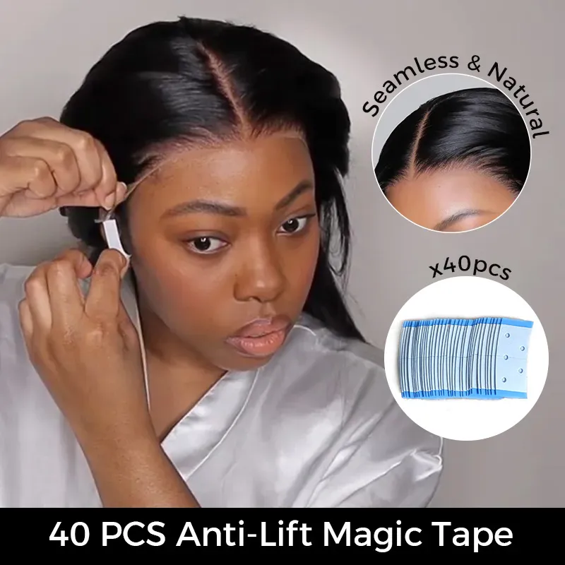40PCS Wig Tapes for Lace Wigs Invisible Waterproof Double Side Ultra Hold Tape for Wigs