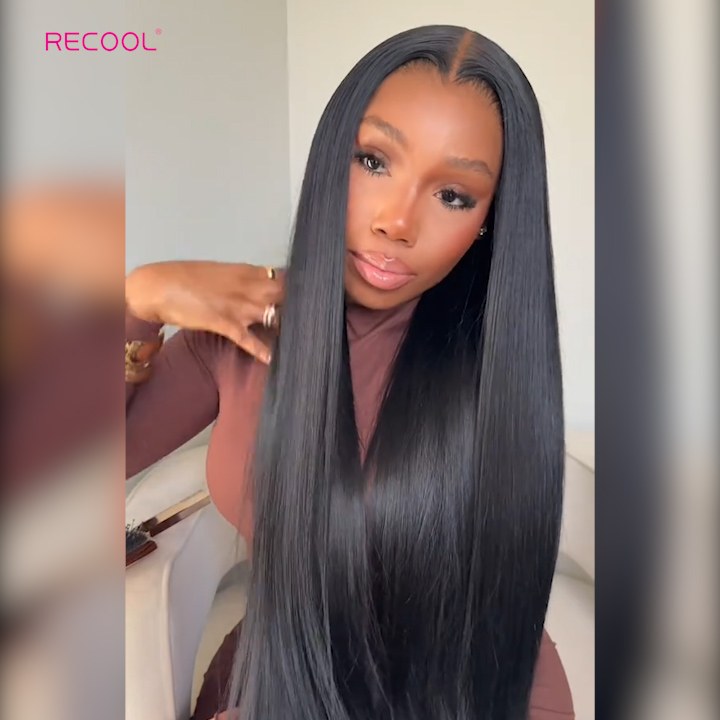 straight hair human hair wig (1)