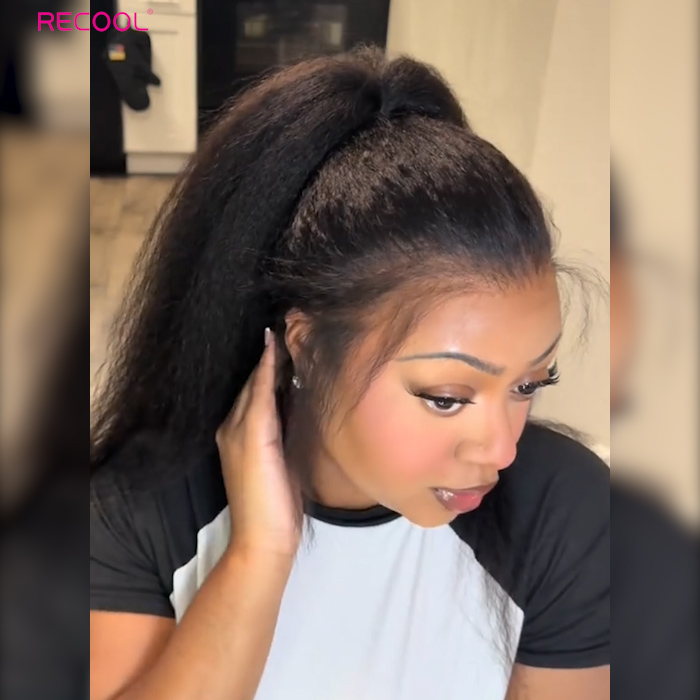 kinky straight 360 lace wig
