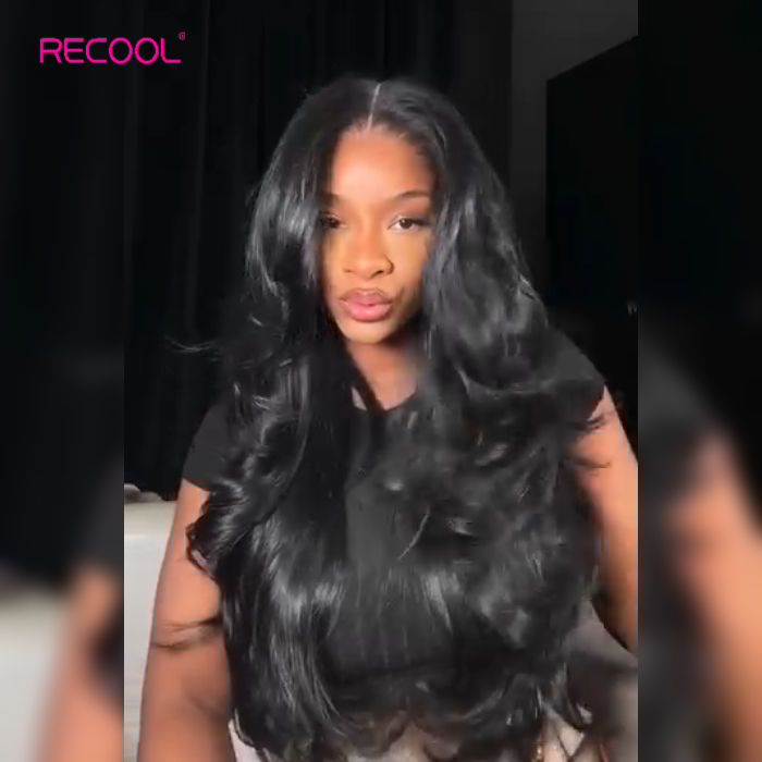 Layer cut style loose body wave wig 8