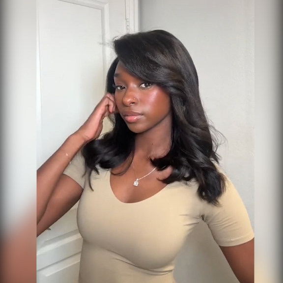 yaki loose wavy wave short human hair wig (2)_1